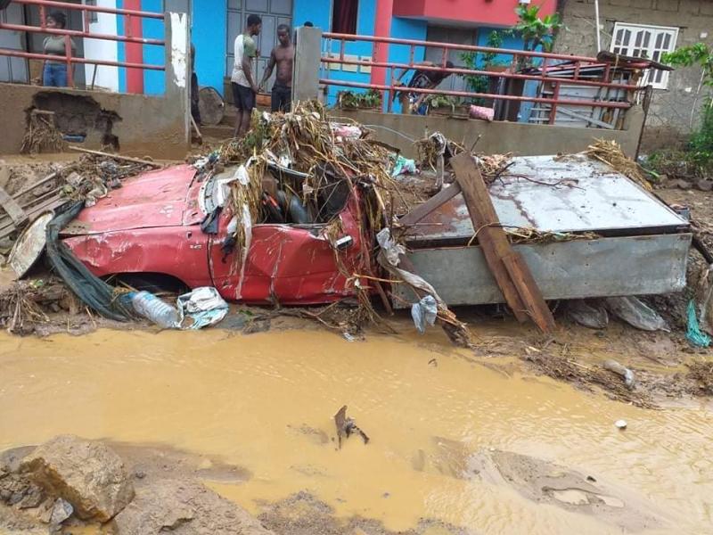 Schwere Unwetter auf Cabo Verde.