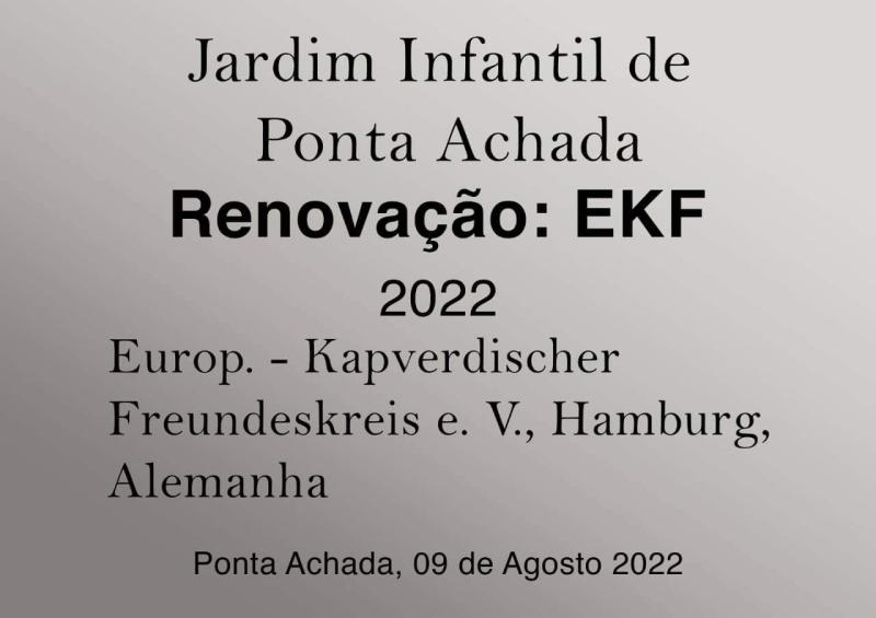 Plakette am Kindergarten „Jardim dos Flores“